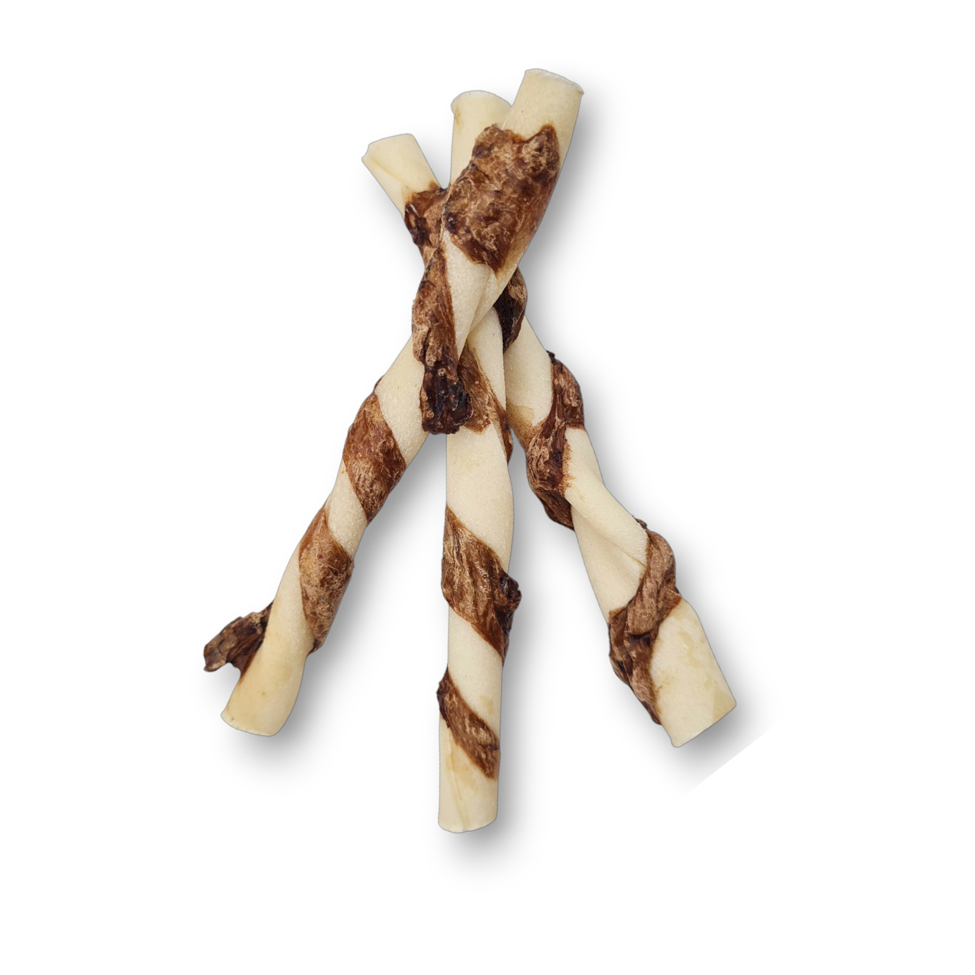 RAWHIDE TWIST WITH LUNG 12.5 CM - 50 pcs / 400g – Bild 2
