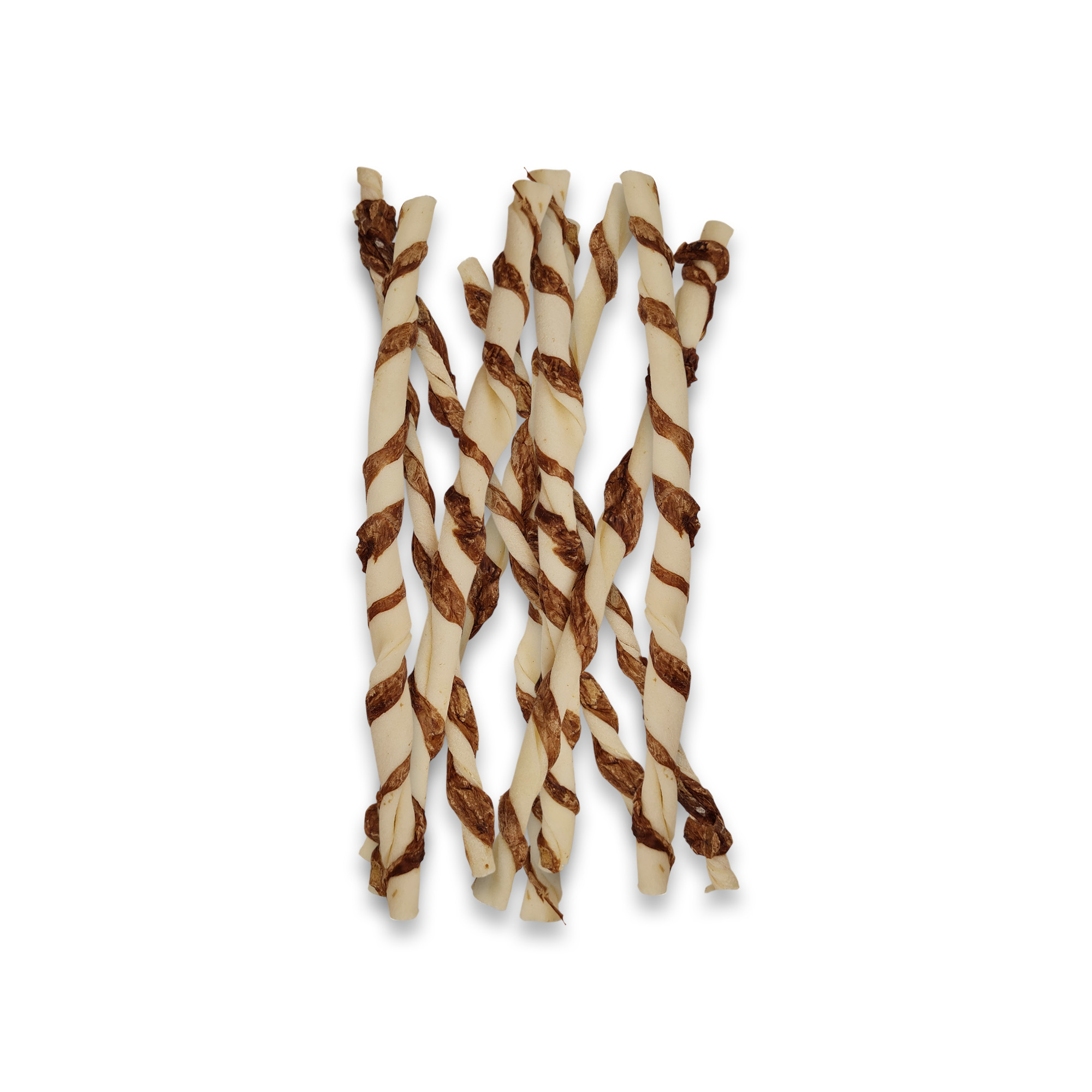 RAWHIDE TWIST WITH LUNG 25.5 CM - 10 pcs / 170g - immagine 2